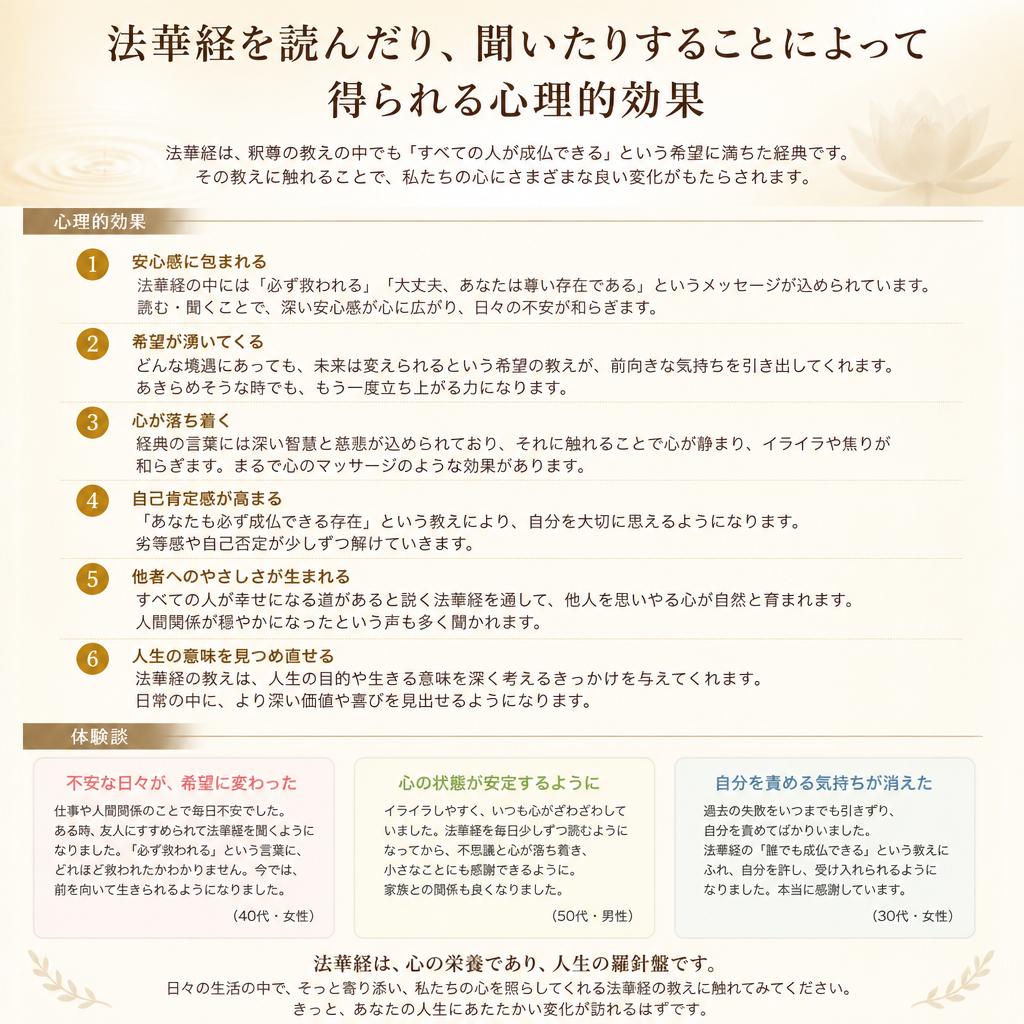 法華経を通じて自己を見つめる