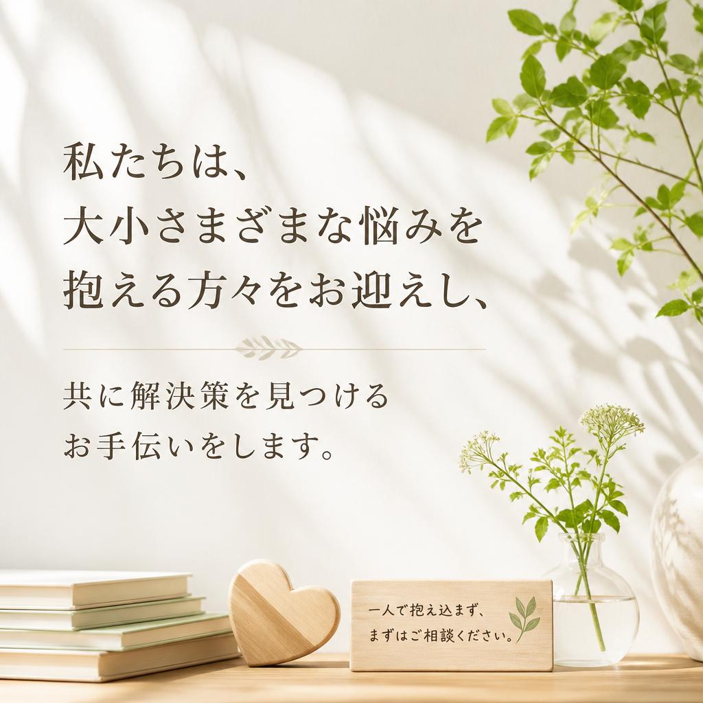 悩み解消のサポート