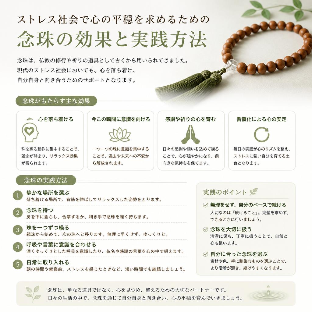 念珠がもたらす心の平穏